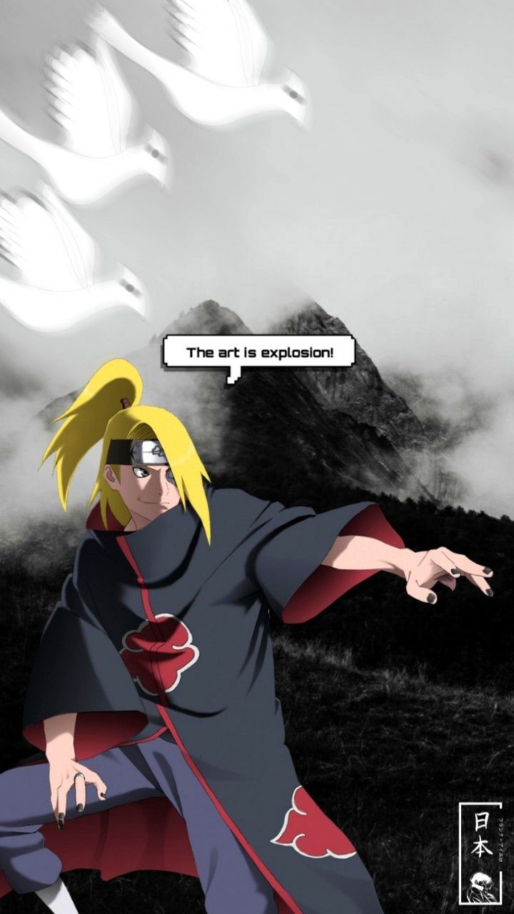 720x1280 deidara (naruto) от eyestrain on deviantart