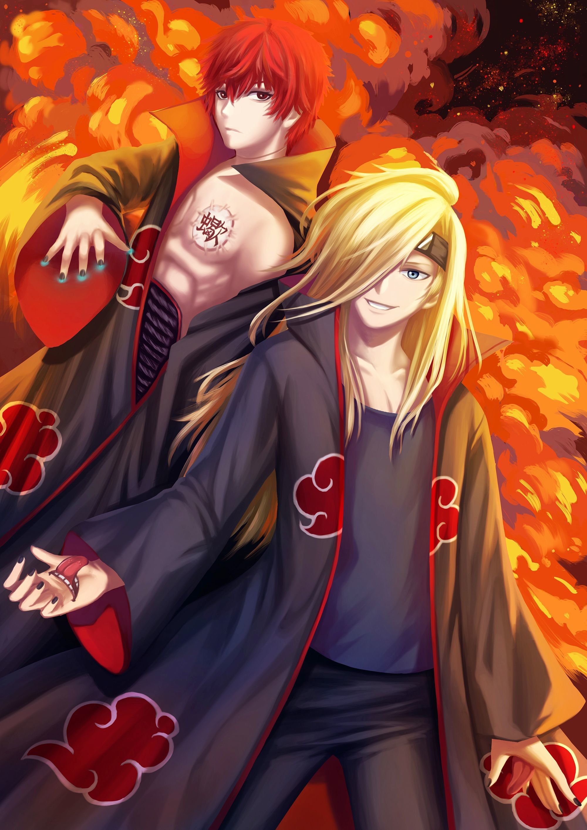 2000x2828 deidara обои (Naruto Shippuden) от z a y n o s 