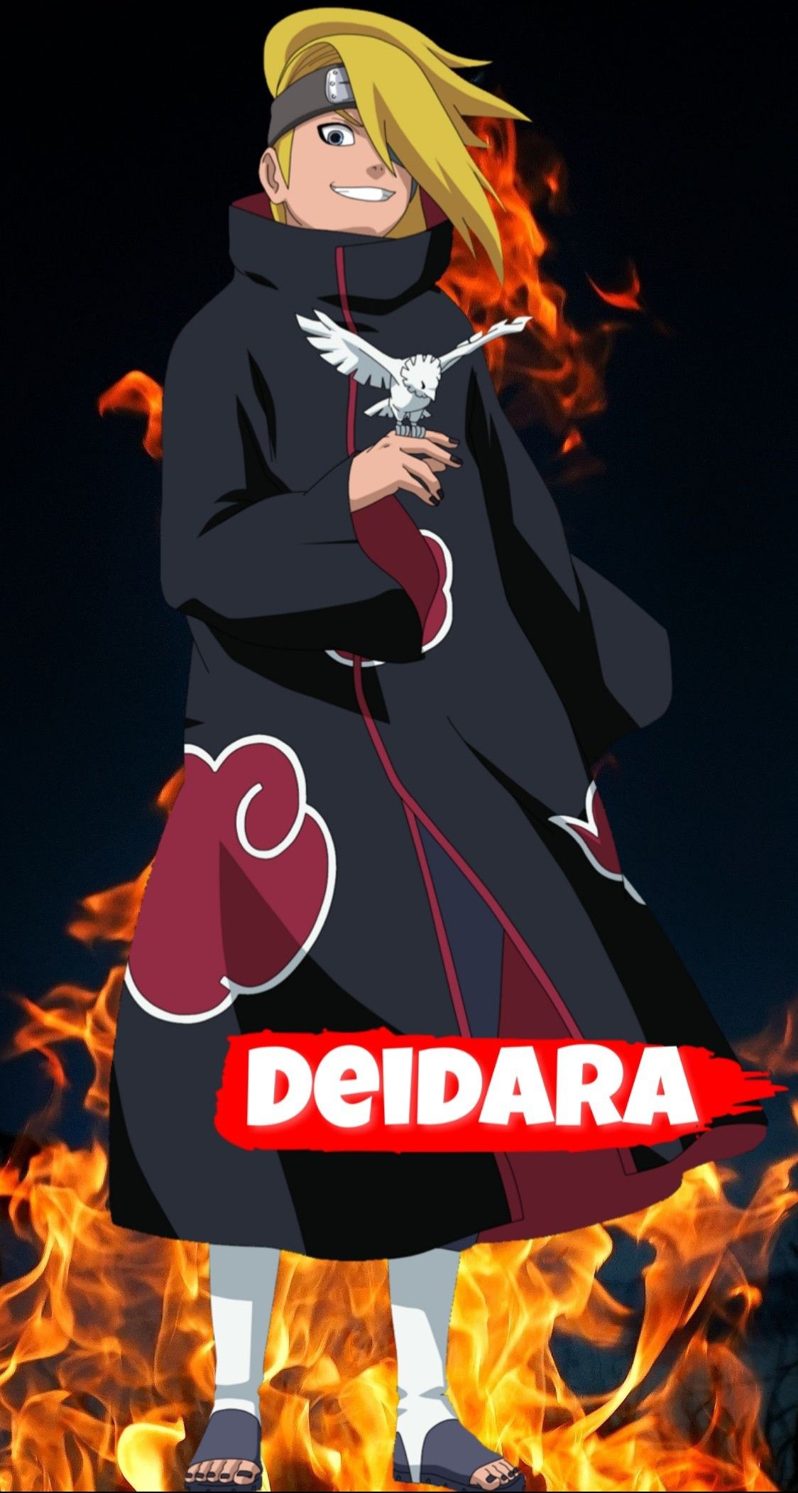 1124x2102 deidara -Akatsuki от jameslovesart1 на обоях deviantart