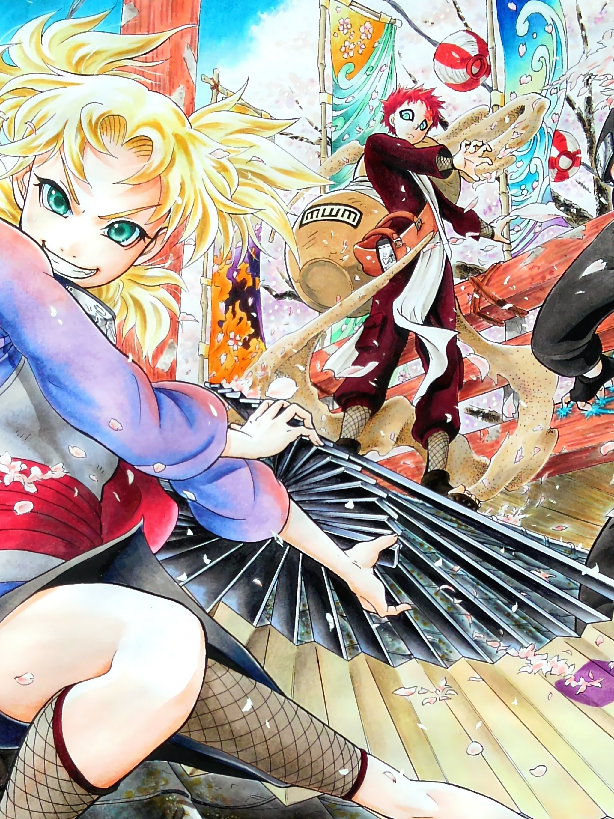 2048x2732  gaara Kankuro Temari 4K обои № 36 