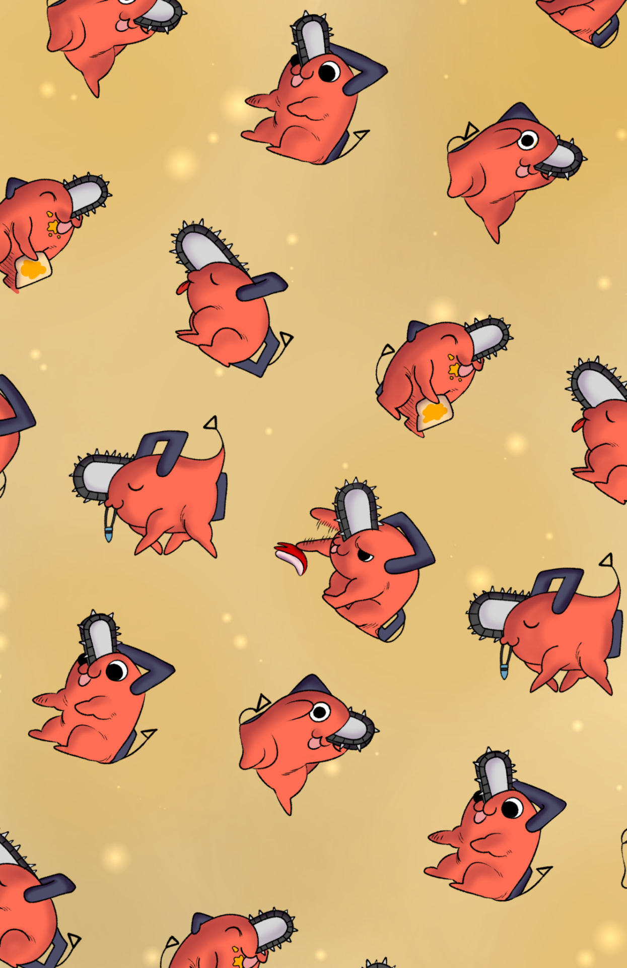 1245x1920  Pochita (Человек по бензопилам) нарисован Fujiwchi_221b | Danbooru