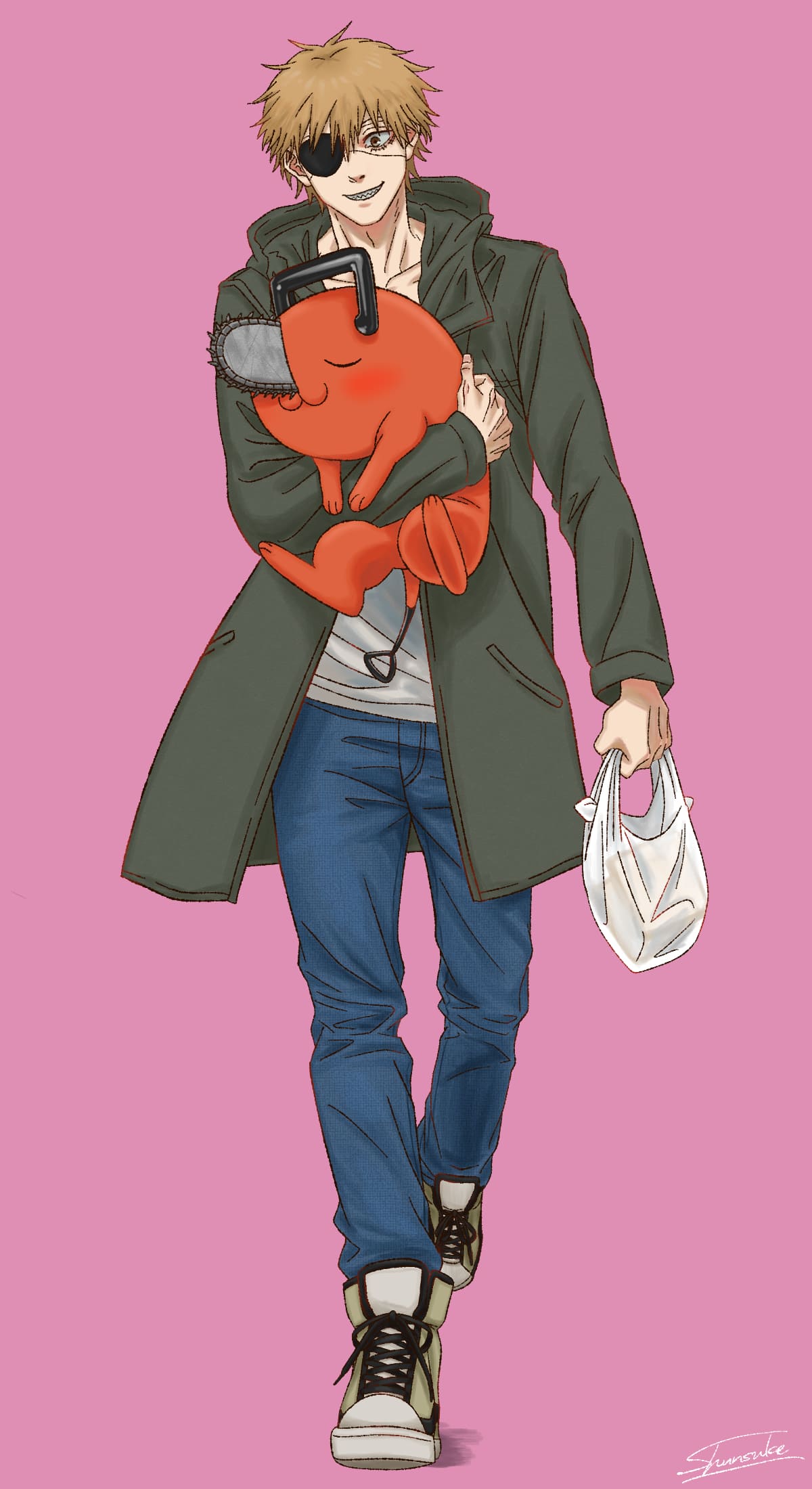 1200x2200  pochita, Bainsawman, Anime, HD Телефон Обои | PEACKPX