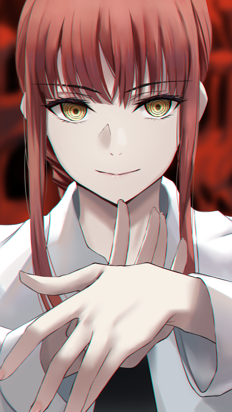 750x1334  chainsaw Man Makima 4K Телефон iPhone обои № 4511B 