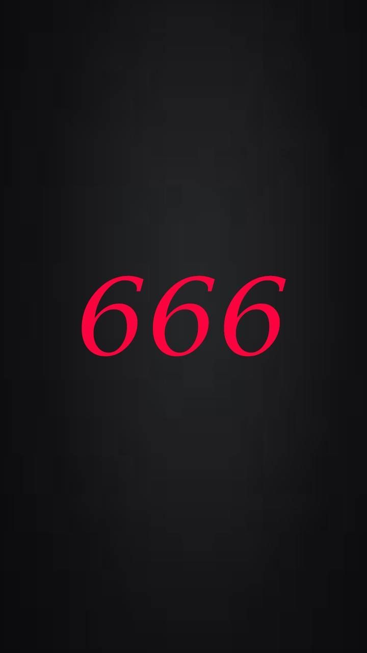 666 на черном фоне