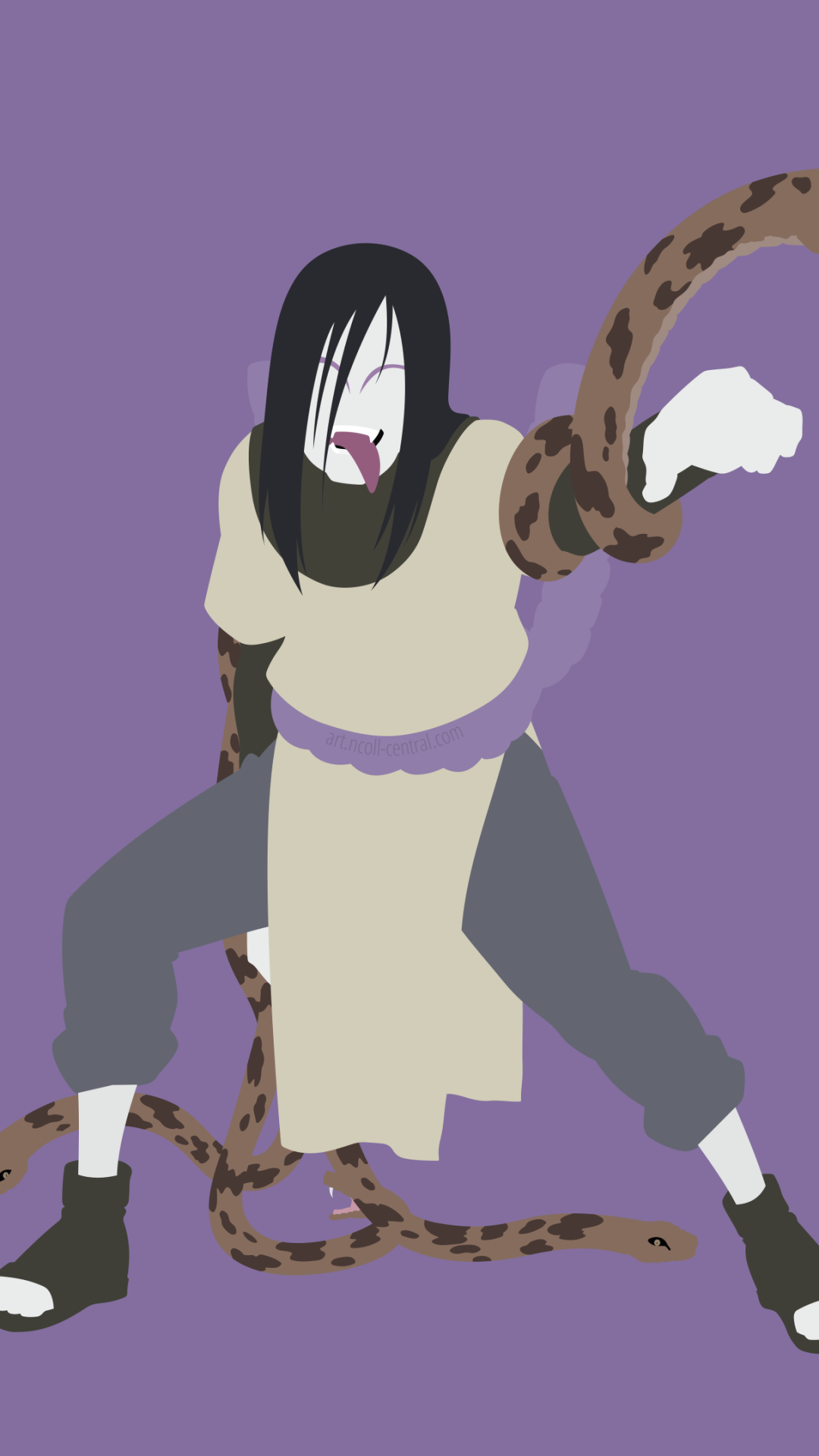 1080x1920   Я сделал эстетические обои Orochimaru! Не стесняйтесь использовать это, если хотите! 🐍 💜: r / naruto 