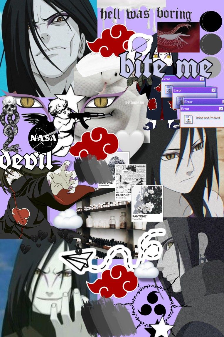 763x1145  naruto orochimaru и Sasuke HD обои | PXFEULE