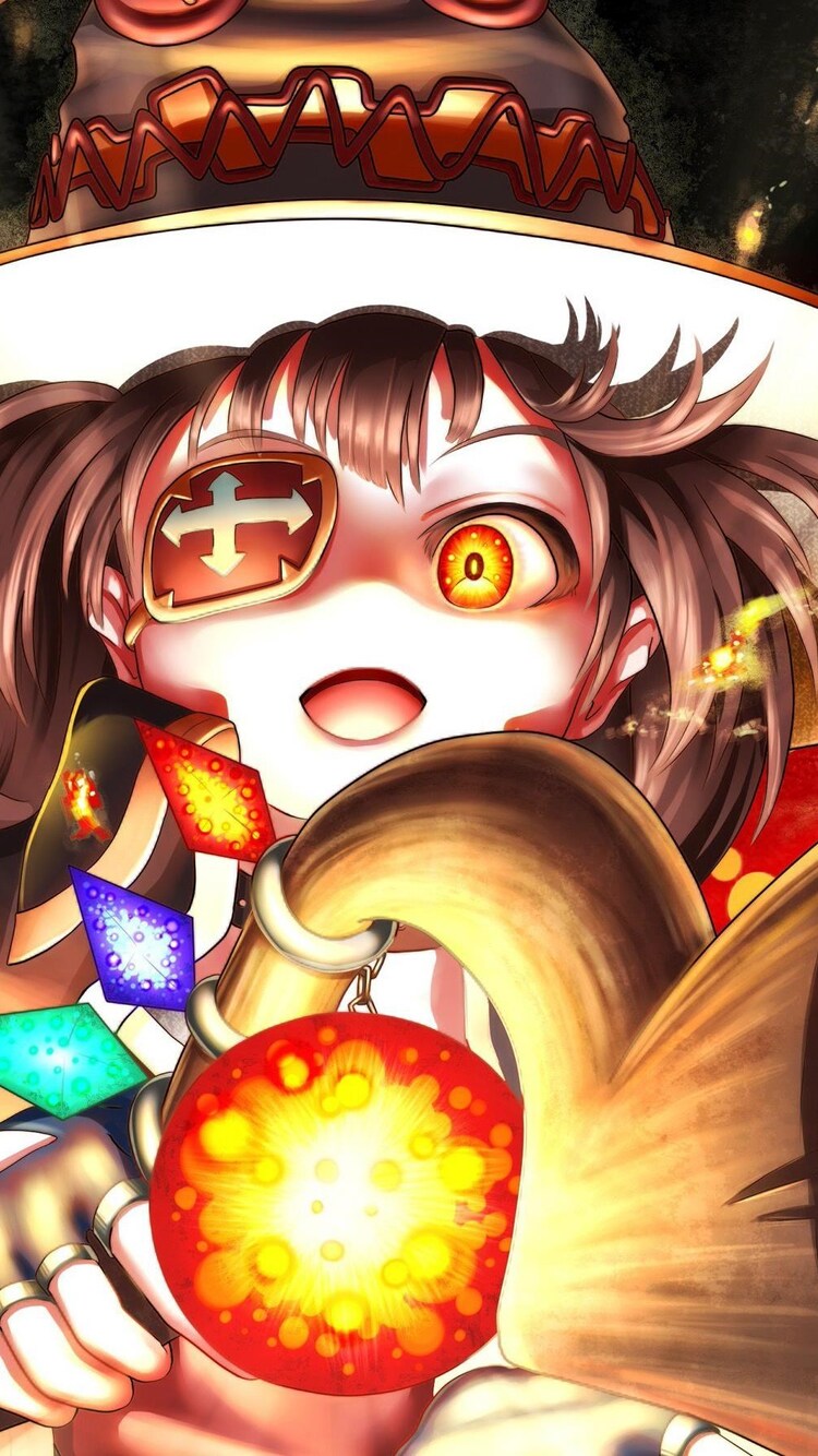 750x1334  megumin - Konosuba обои - Korigengi - Аниме обои HD Source