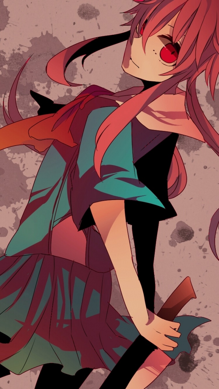 750x1334  pin de j i n k i e my очки em anime | Gasai Yuno, Anime, Mirai nikki