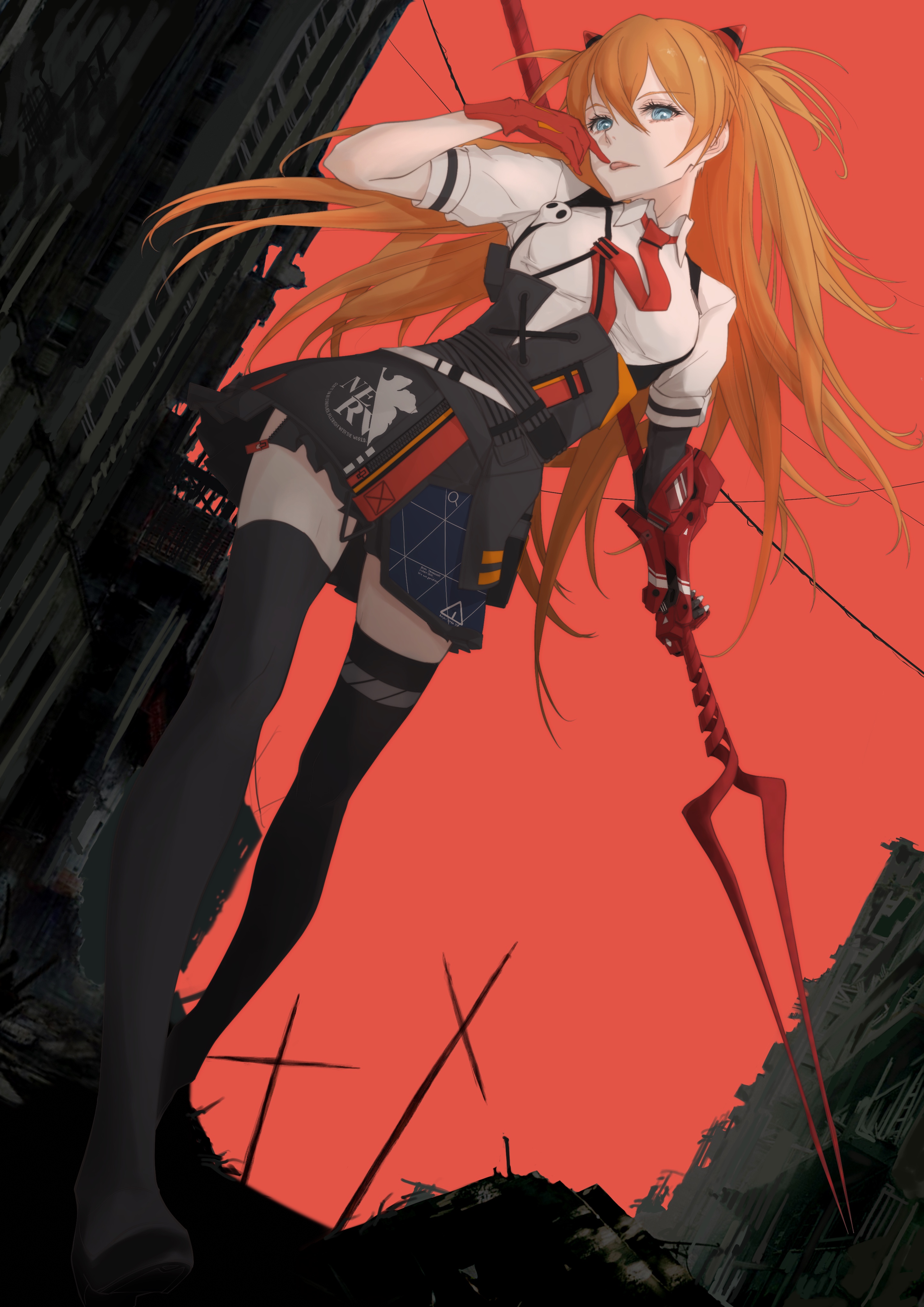 2894x4093 Siryuu Asuka Langle Danbooru