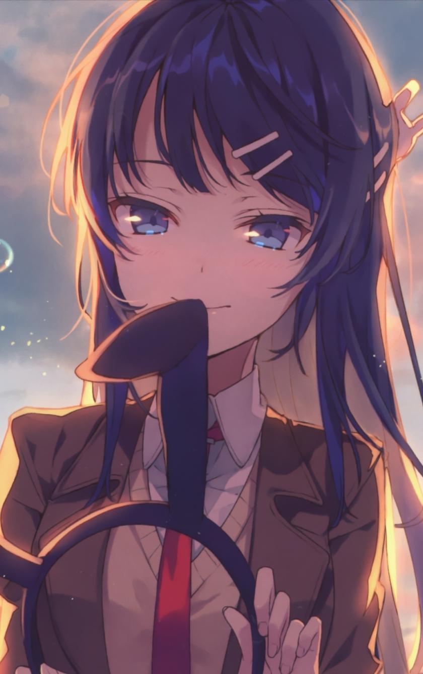 840x1336  mai Sakurajima, Conejita, Girl Girl Senpai, Waifus, Conejita Salvaje, HD Телефон Обои | PEACKPX