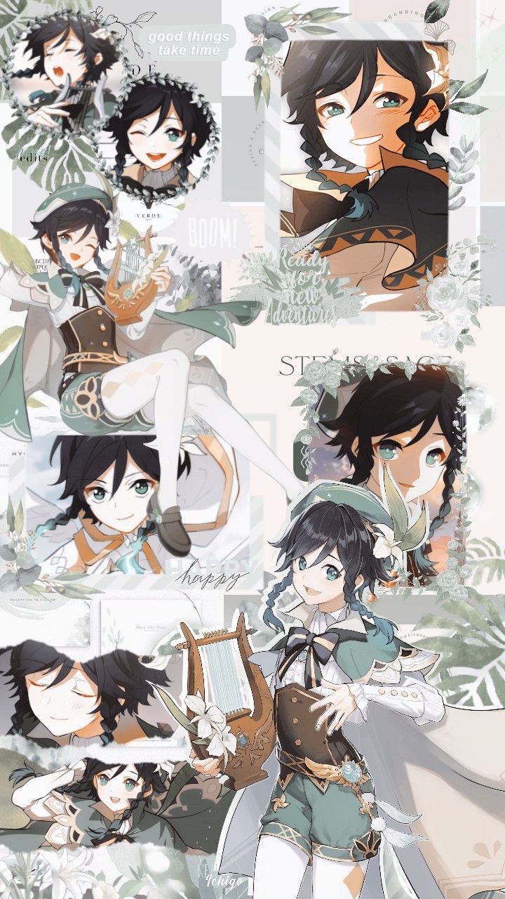 720x1280  VENTI GENSHIN IMPACT HD 4K 8K Обои № 8.152 