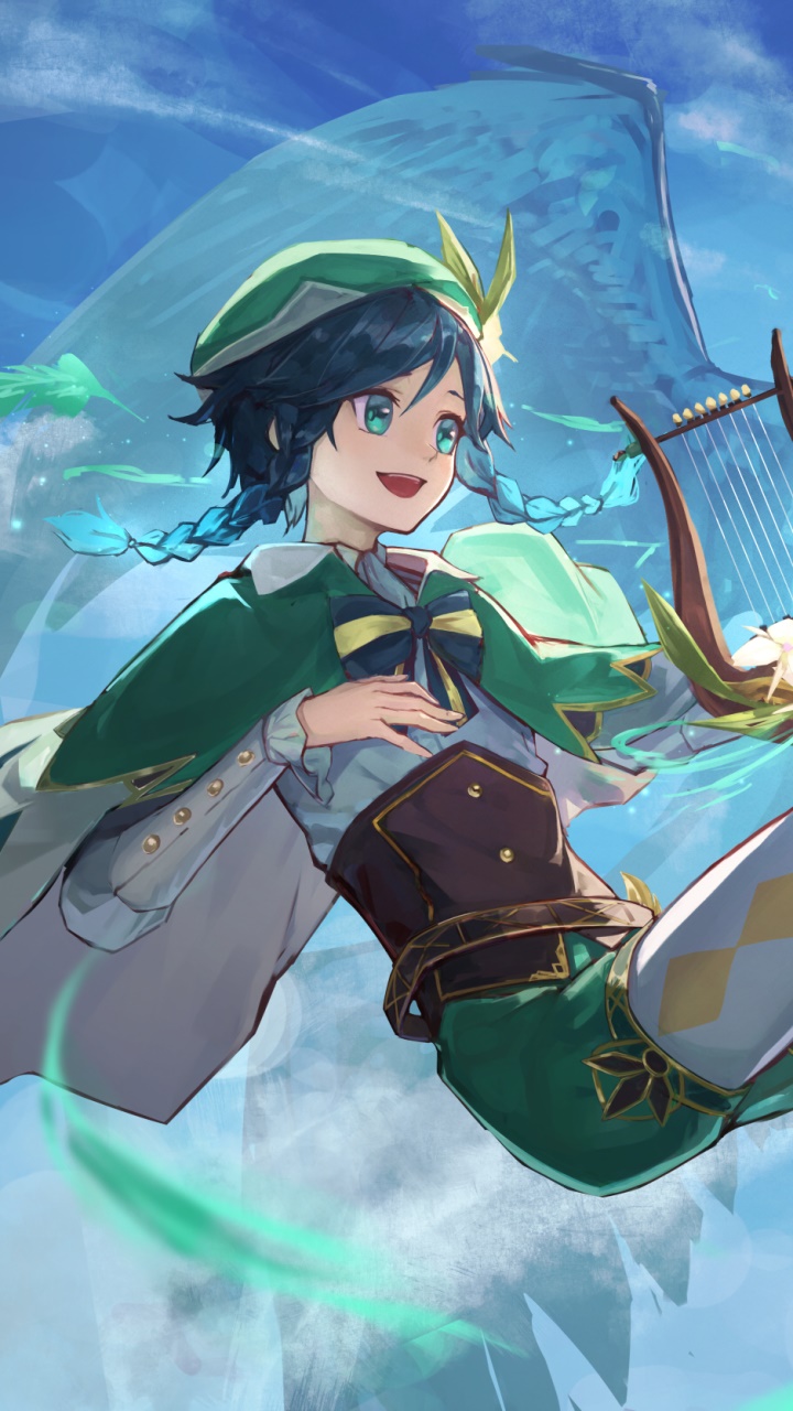 720x1280   VENTI HD Genshin Impact Wallpapers - обои пещера 