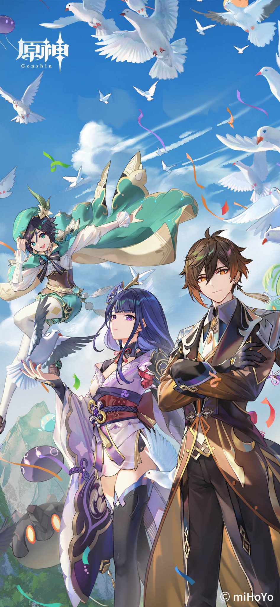 946x2048   Wallpaper ID: 447681 / Видеоигр Genshin Impact Phone Wallaper, Venti (Genshin Impact), 720x1280 бесплатный загрузка 