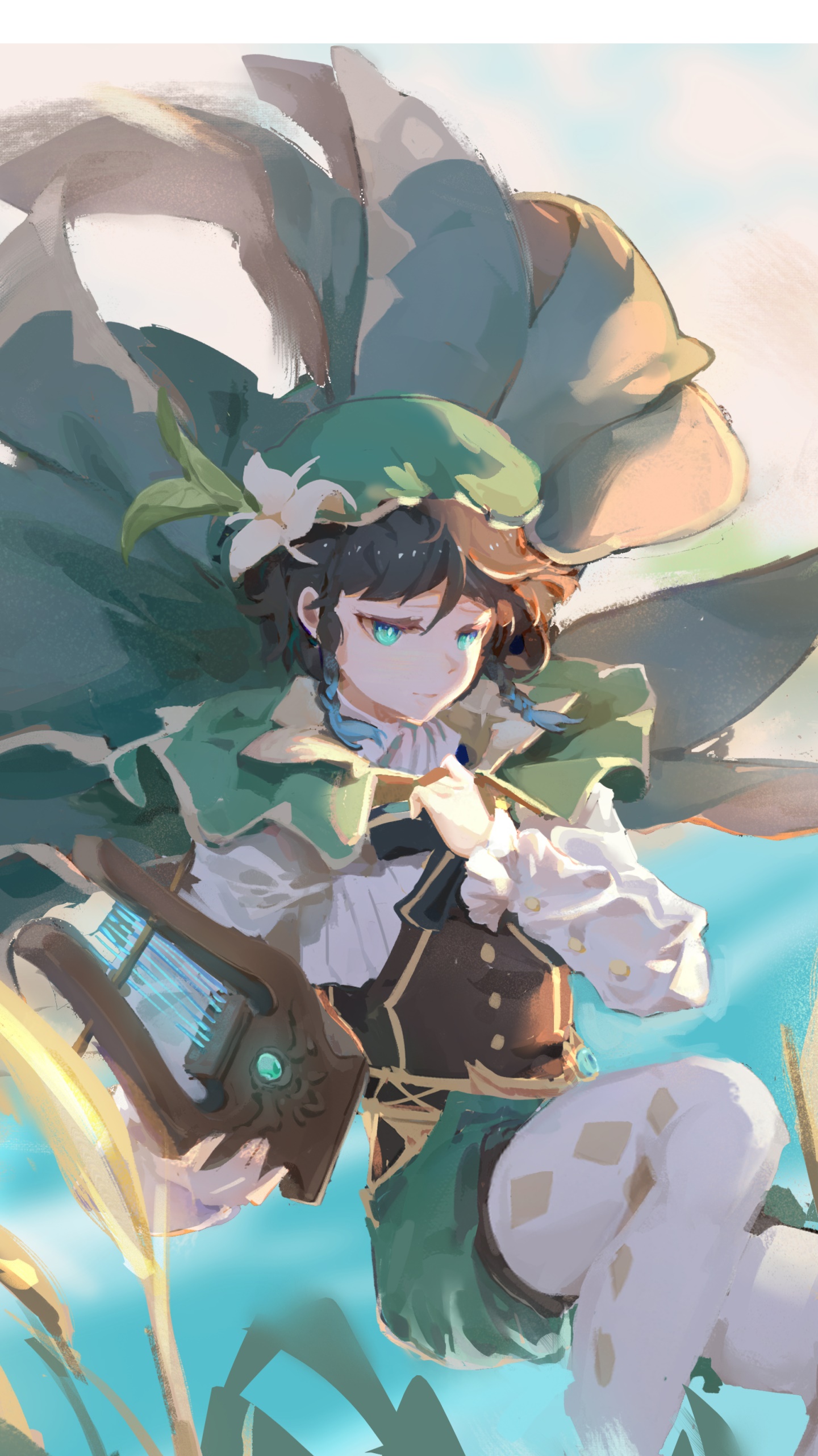 1440x2560   Wallpaper ID: 325171 / Видеоигра Genshin Impact Phone Walpaper, Venti (Genshin Excte), 1440x2560 Free Dulect