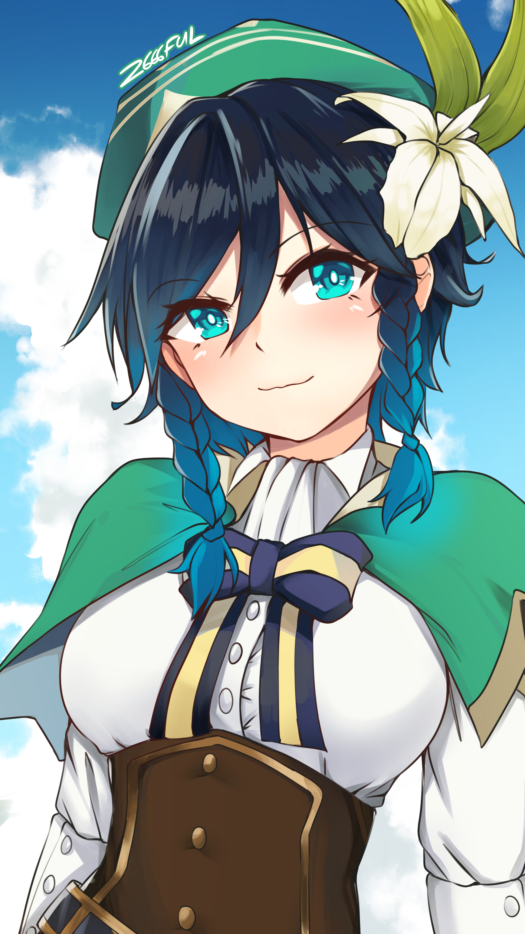 2160x3840  Genshin Impact Rosaria Venti 4K Phone iPhone Wallpaper #2461a