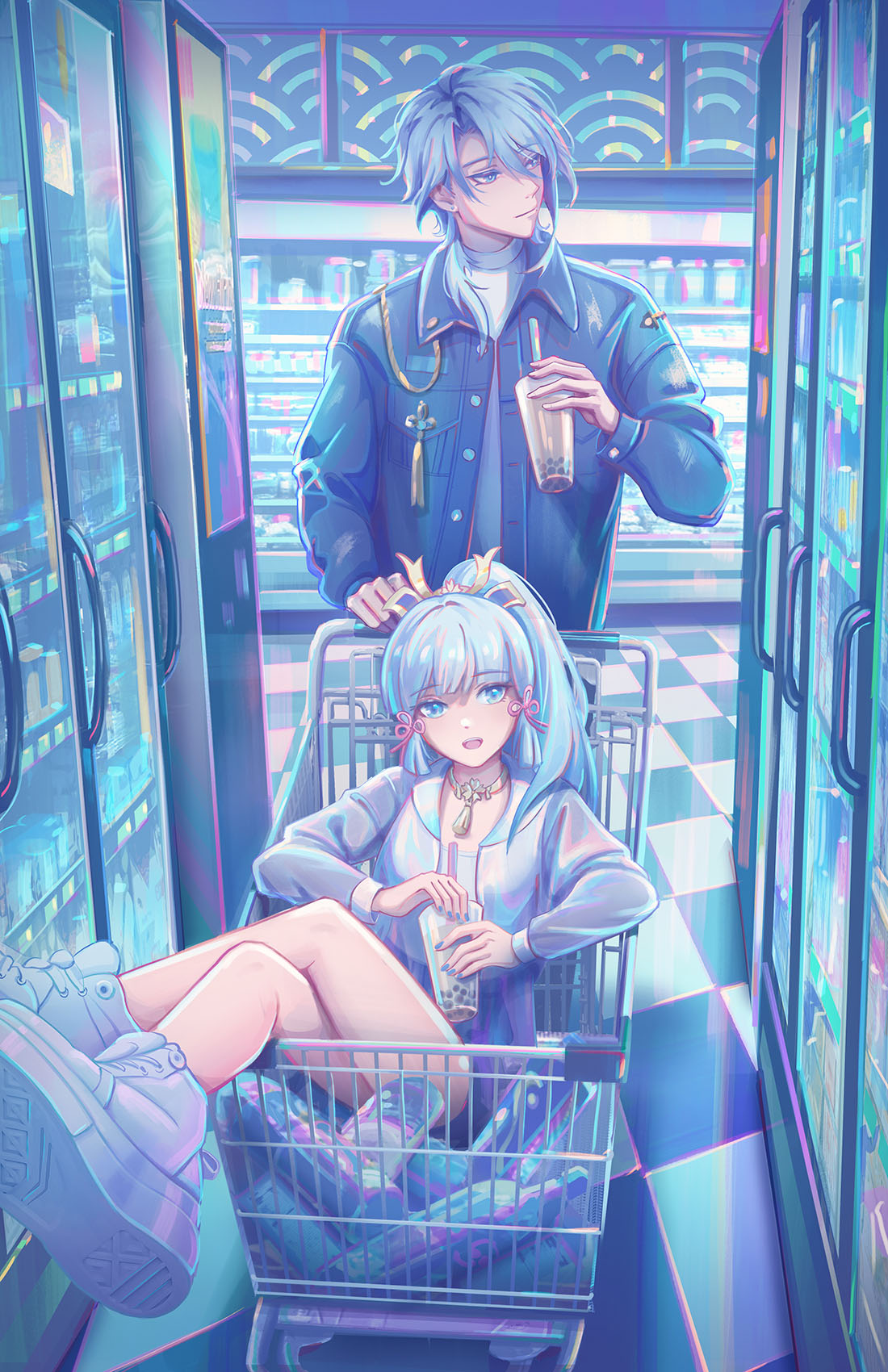 1100x1700  good Night, Little Star ♡ - удар Genshin ✧ Kamisato Ayato Lockcreens 🎐 –...