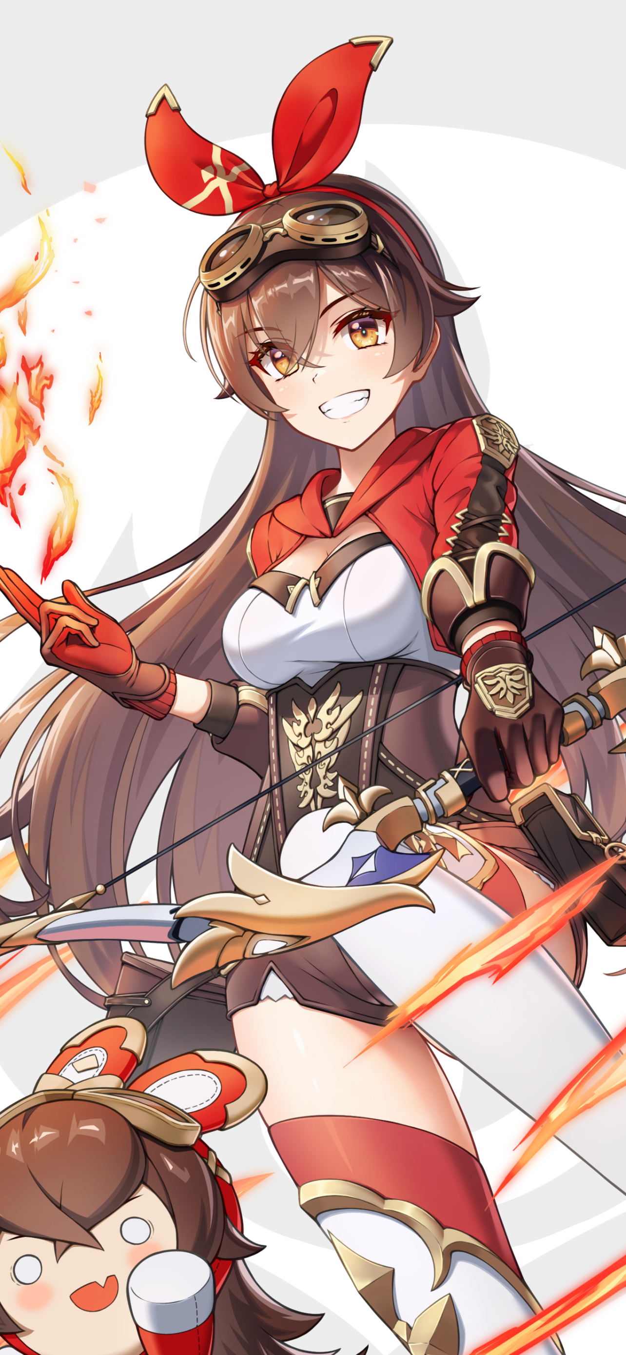 1284x2778   ❝ amber -genshin ударно | Обои 