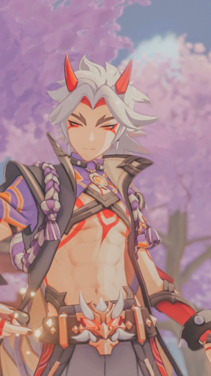 675x1200   Arataki Itto - Genshin Empact - Zerochan Anime Image Poard 