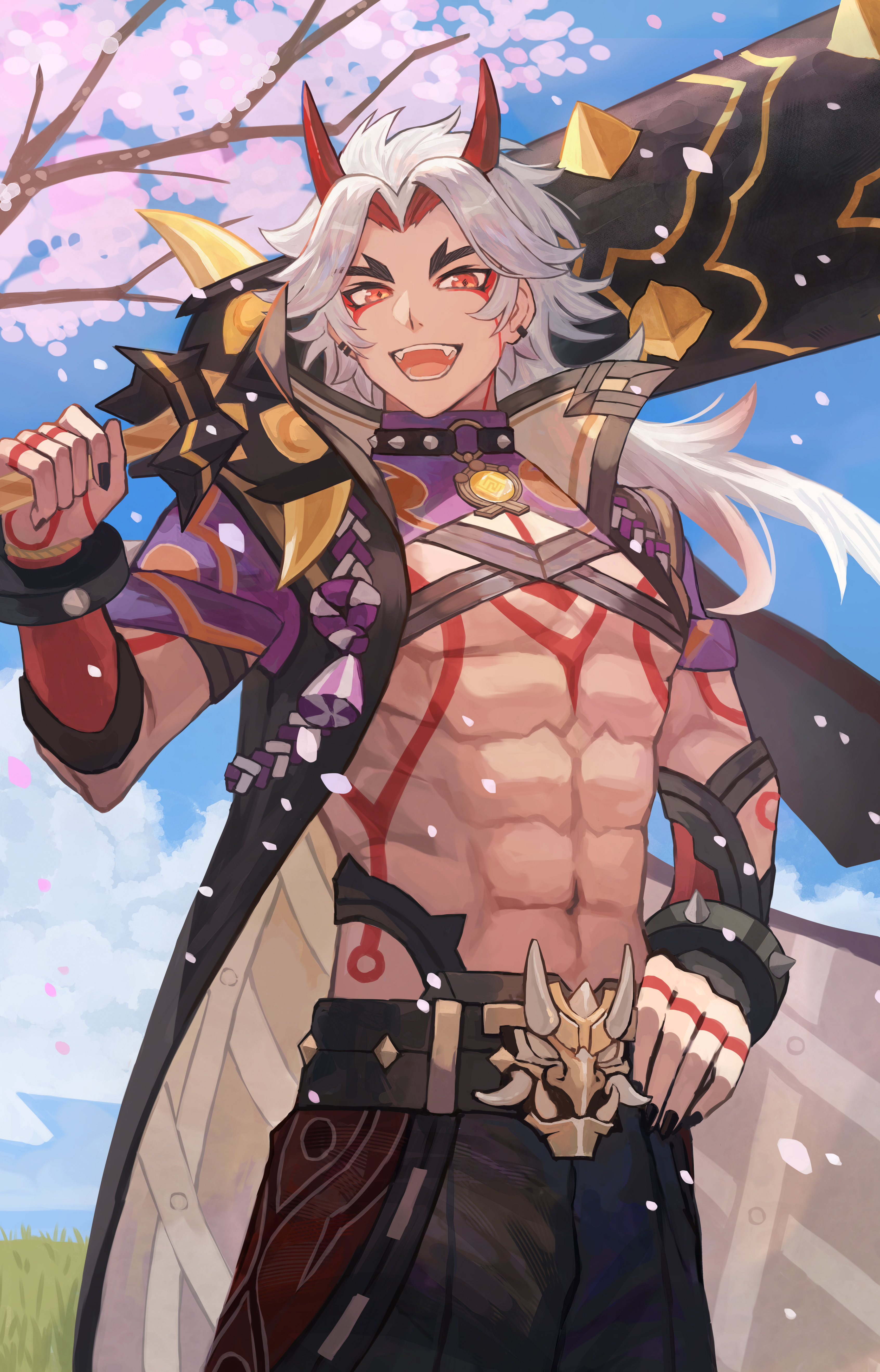 3384x5274  2160x4680 Arataki Itto HD Genshin Impact 2160x4680 Резолюция обои, HD Games 4K обои, изображения, фотографии и фон - обои Den