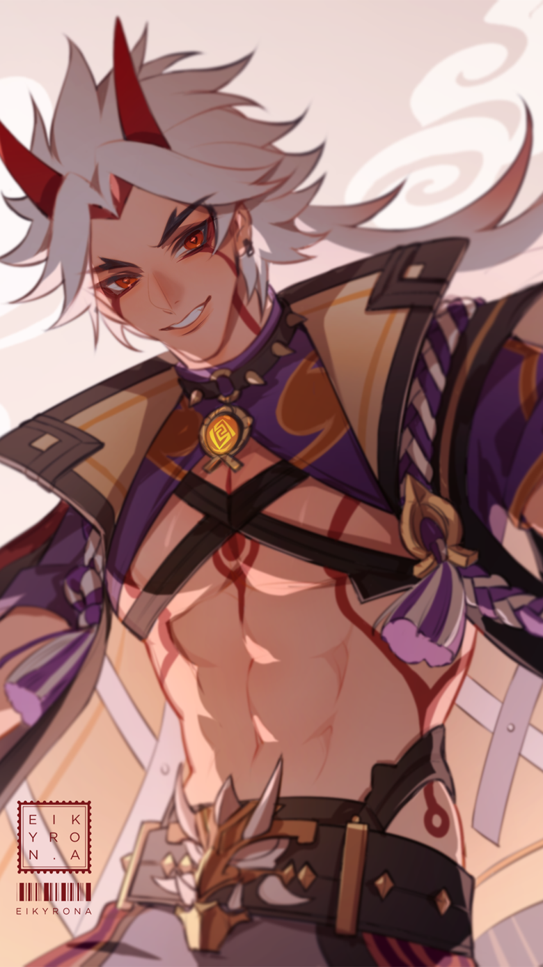 780x1387   Oazid в Twitter: \ "Телефон Обои - Arataki itto #ittoarataki #aratakiitto #genshinimpact #genshinimpactfanart https: //t.co/e2gn9ascky \"/twitter