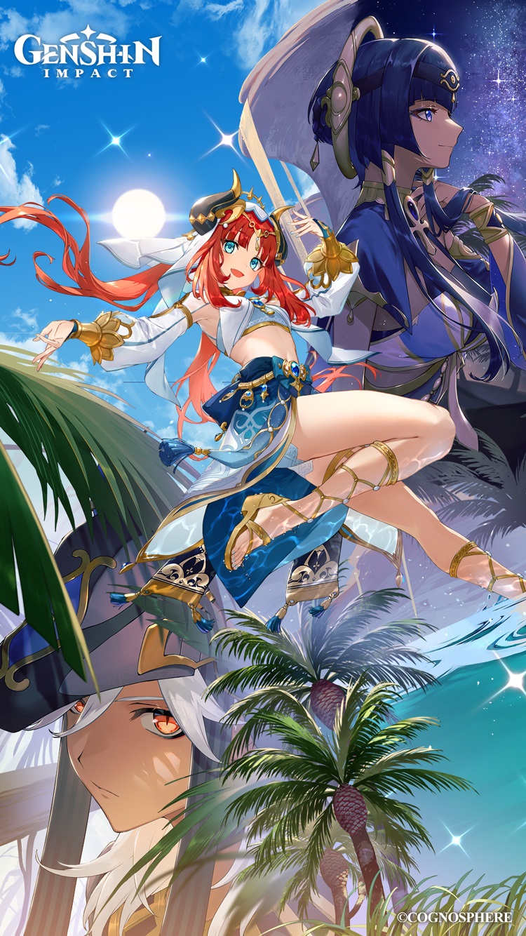 750x1334  CANDACE (Genshin Impact и еще 1) нарисовано CQC_NO_HASHI_NEKO | Danbooru