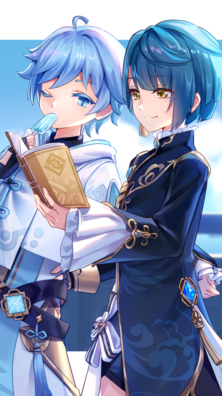 750x1334  genshin Impact Chongyun обои | Ссылка на искусство, обои, аниме 