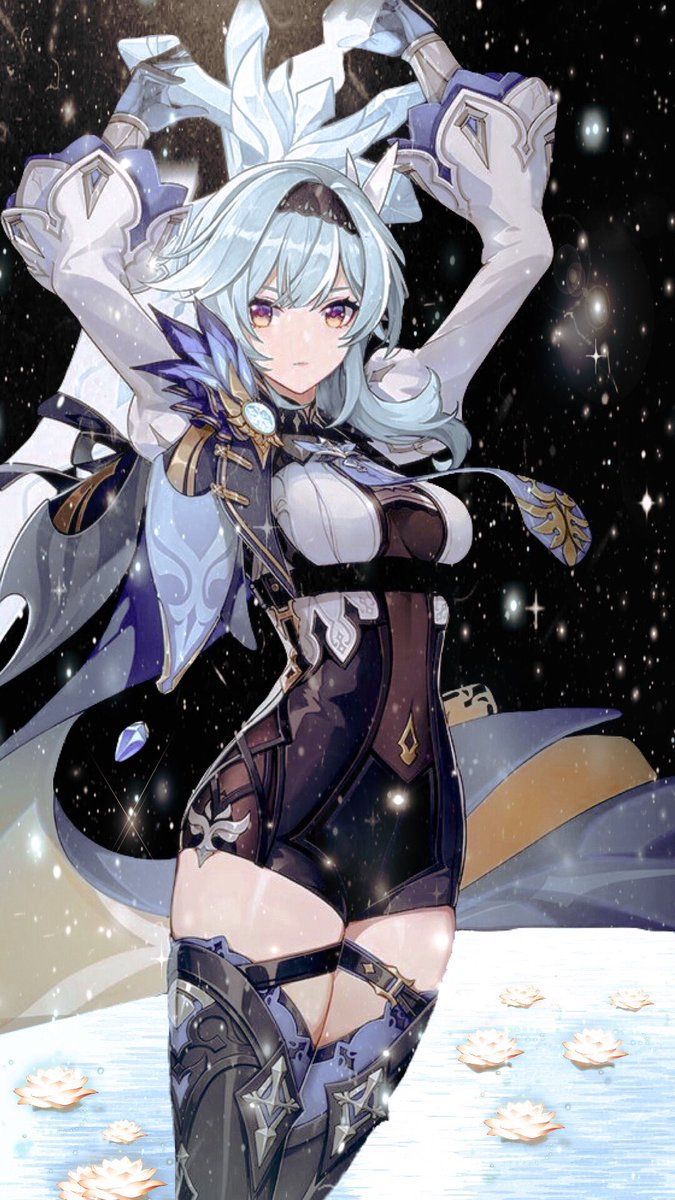 675x1200  eula genshin Impact обои - обои пещера 