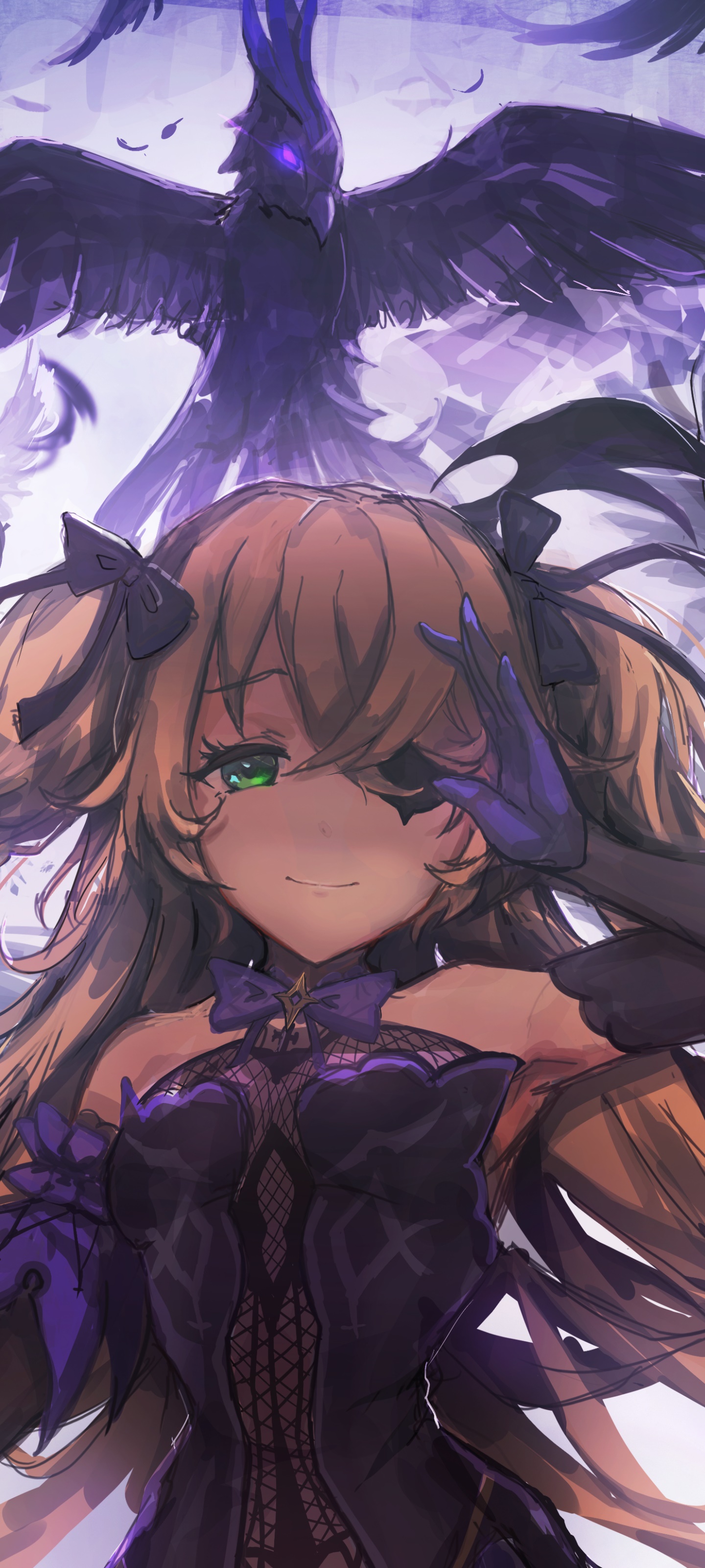 1440x3200  Anime Girls, Genshin Impact, Fischl (Genshin Empact), Pantsu Shot | 1016x1561 Обои - Wallhaven.cc 