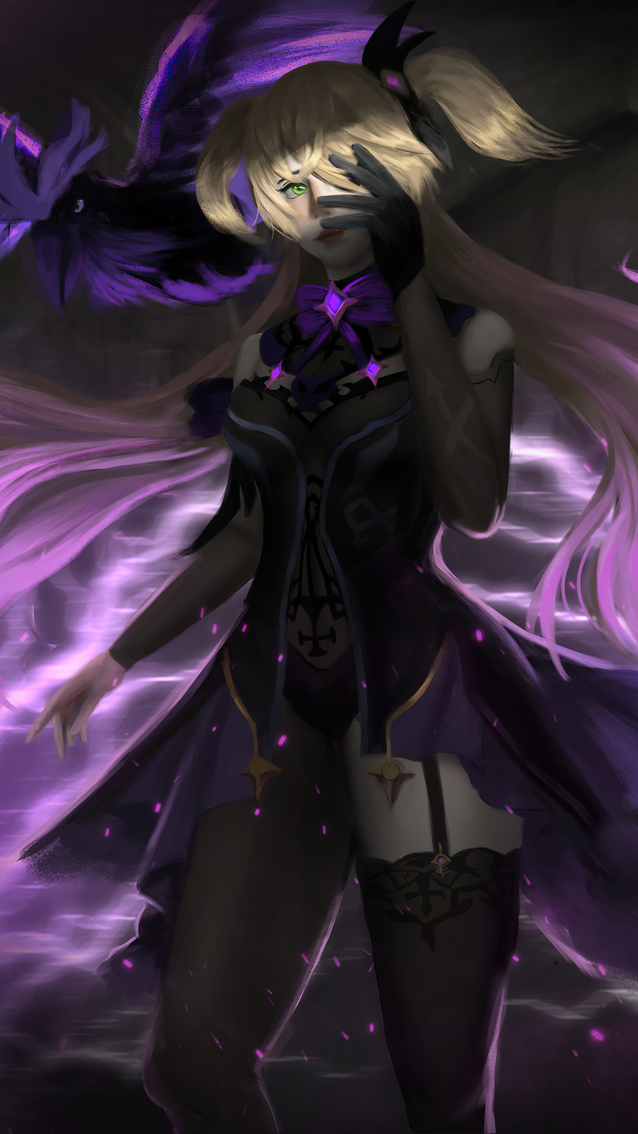 2160x3840  fischl (Genshin Empact), нарисованная Araesha | Danbooru