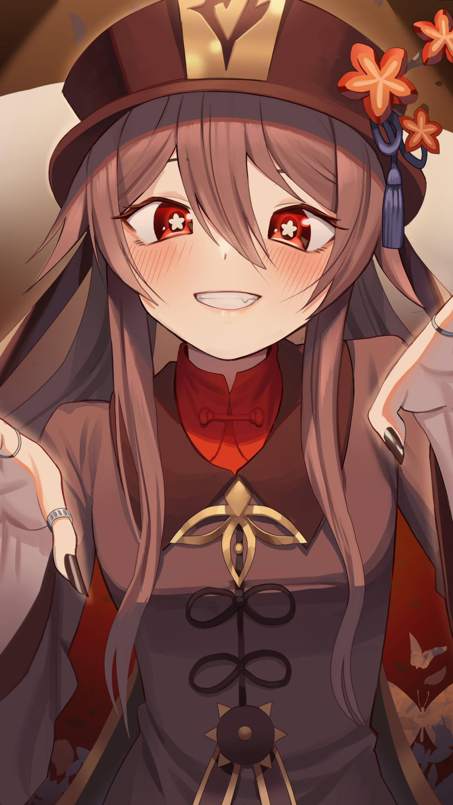 1440x2560   HD обои: Genshin Impact, Anime Girls, Hutao (Genshin Empact), школьная форма | Обои Flare