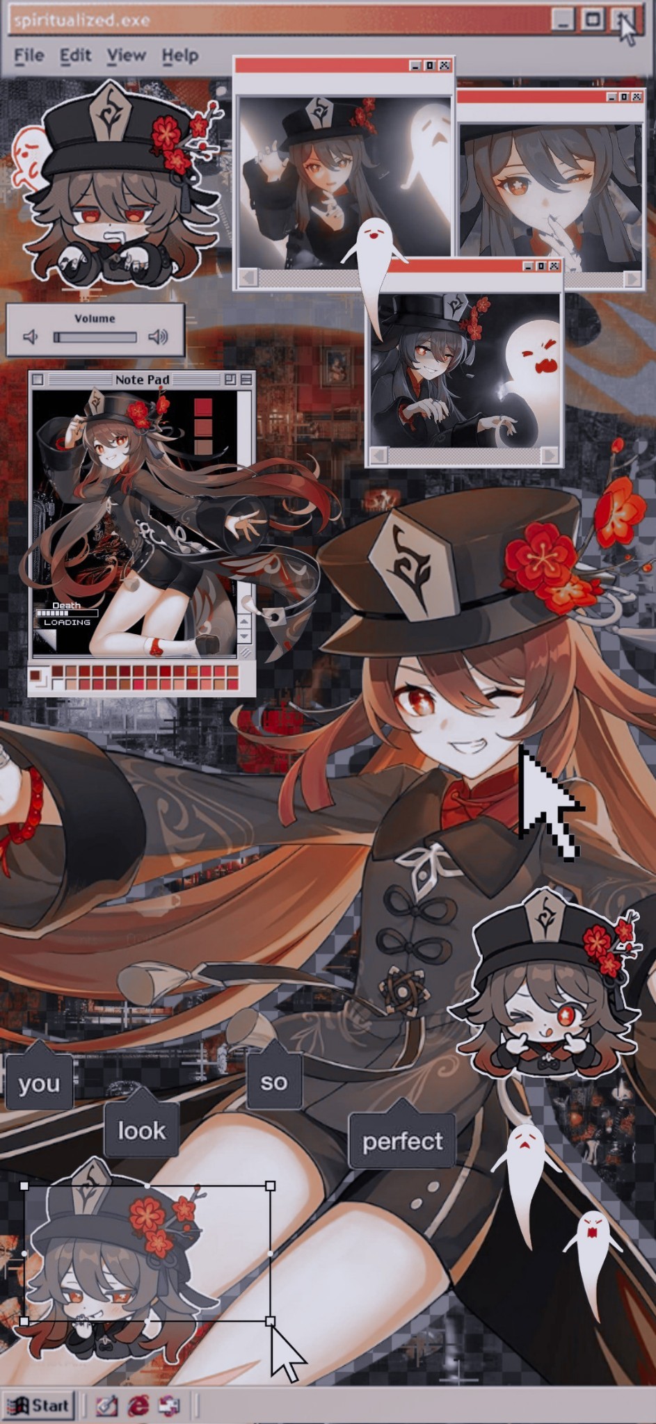 943x2048  hu Tao, Мобильные обои - Zerochan Anime Image Board