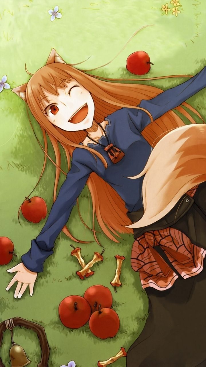 720x1280  Anime Girls Amoled Wallpaper, Spice and Wolf, Apple Inc., Holo - Walpaperforu