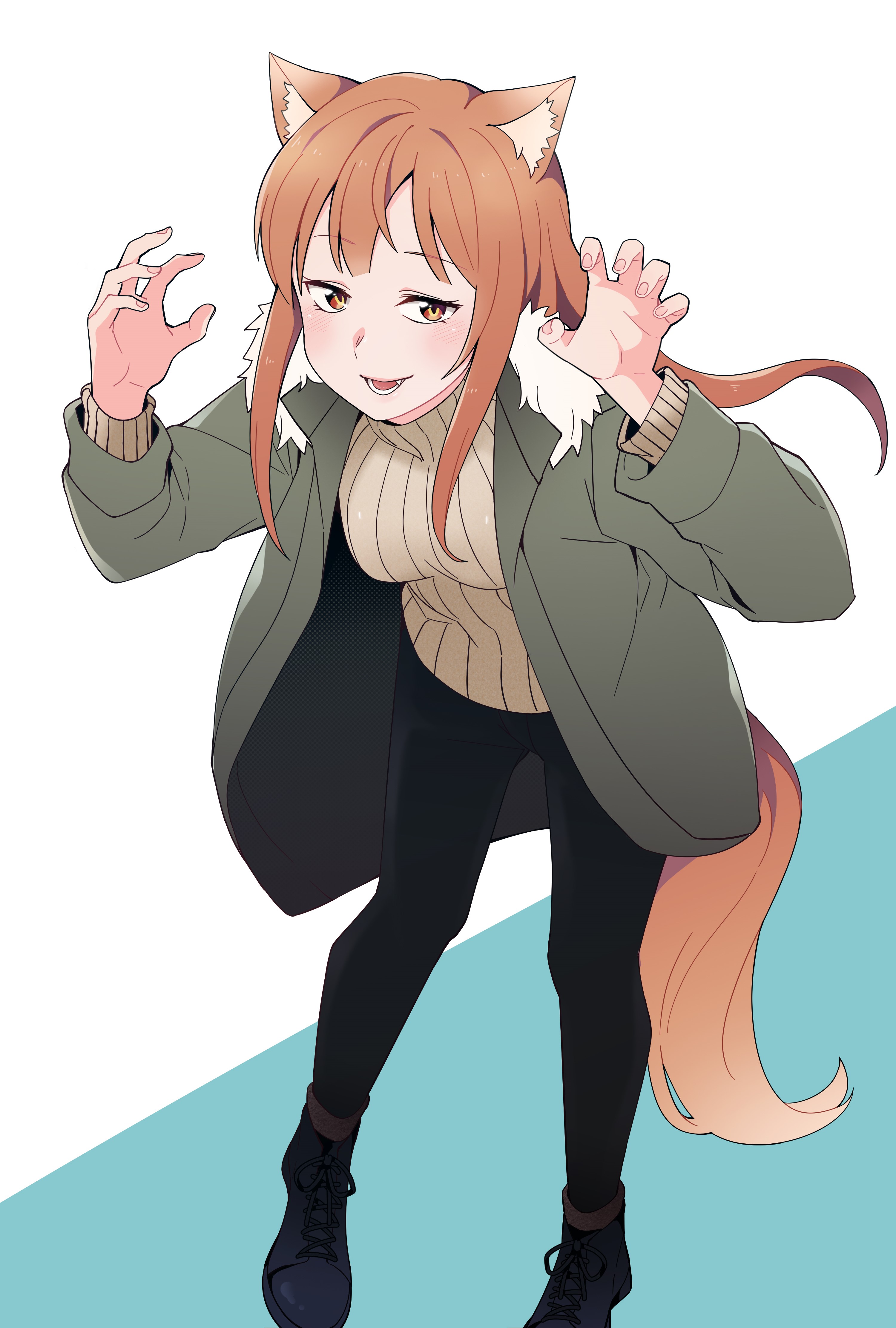 3000x4445  spice и Wolf Holo The Wise Wolf 5916x4078 Обои - Аниме горячие аниме HD Desktop Wallpaper