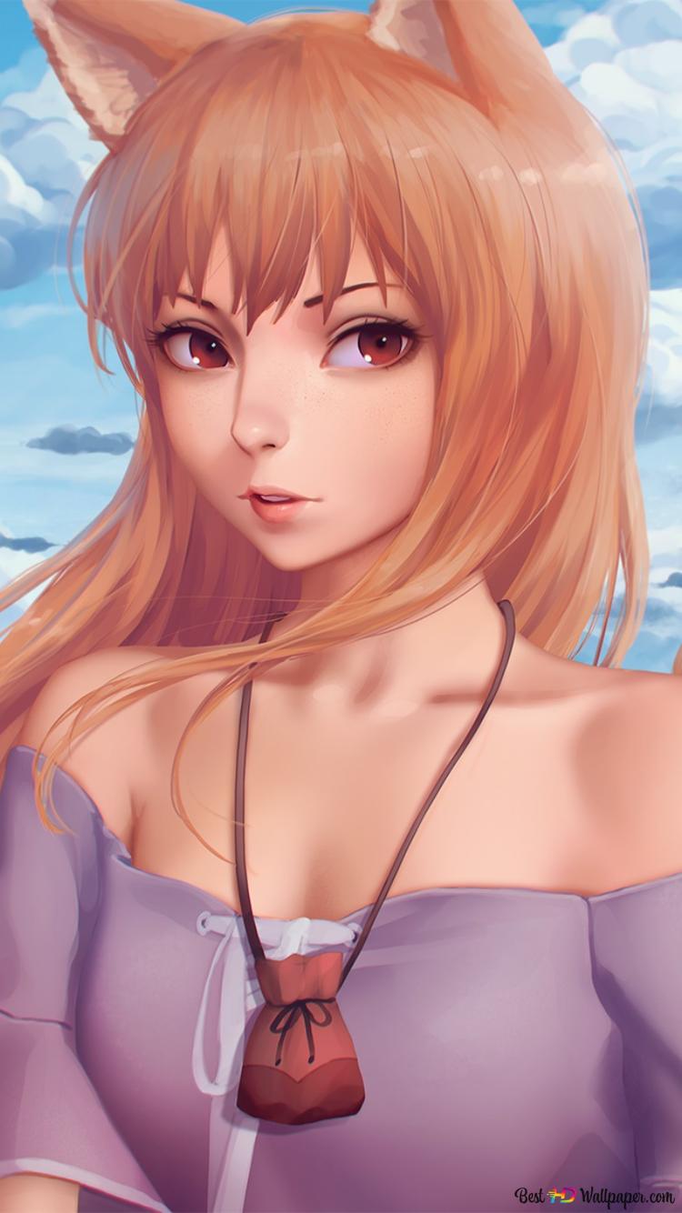750x1334  holo Spice Y Wolf Anime Mobile Fondos de Pantalla Anime Imágenes Por Galen774 | Imágenes Españoles Imágenes 