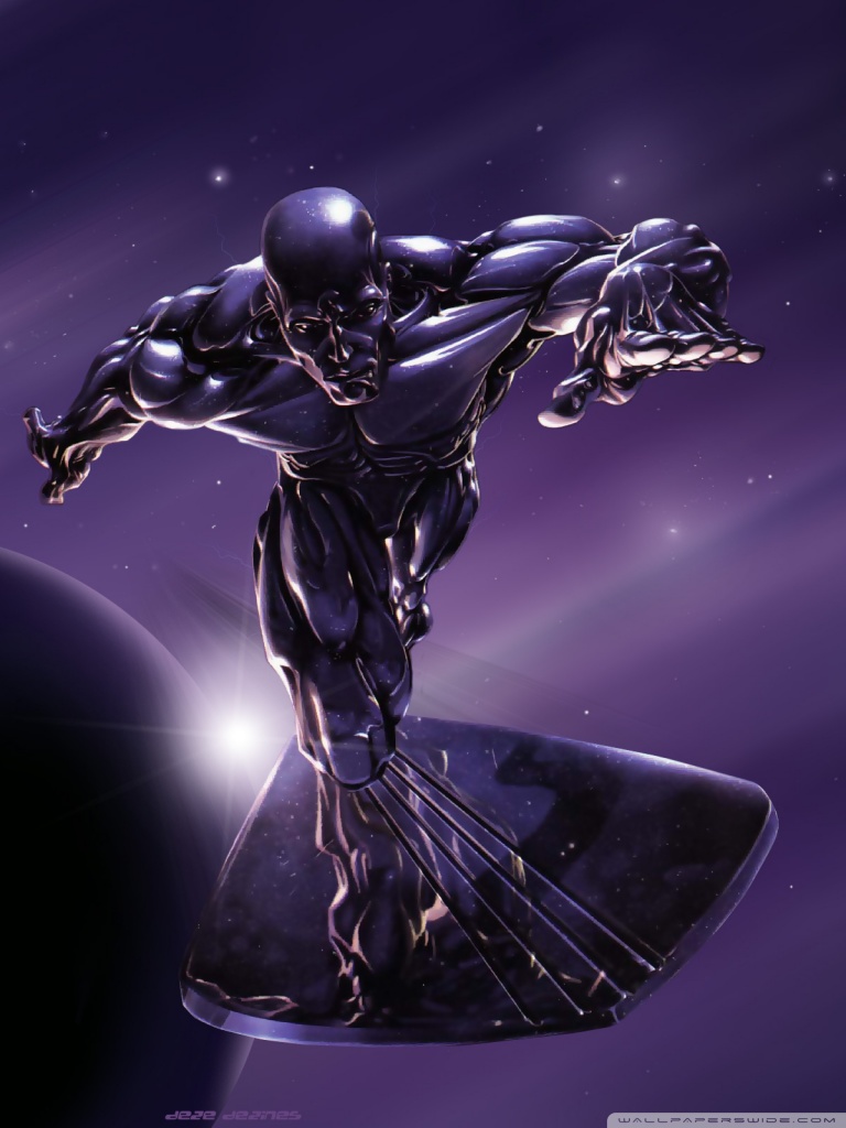 768x1024  fortnite Silver Surfer Marvel 4K обои № 7.2574 