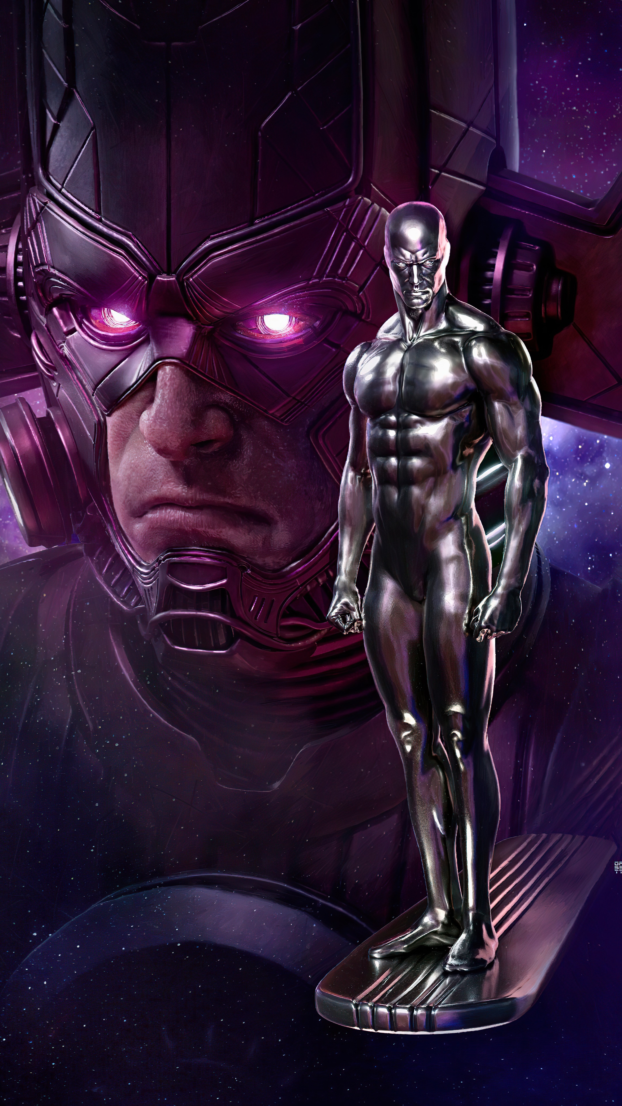 2160x3840   1080x2340 Silver Surfer 4K Superhero Art 1080x2340 Обои резолюции, HD Superheres 4K обои, изображения, фотографии и фон Den