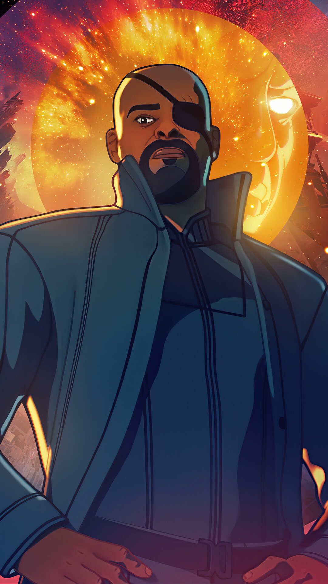 1080x1920  Nick Wallapers - Samuel L. Jackson, 2160x3840. Art, Nick Fury обои HD / настольные и мобильные фоны 