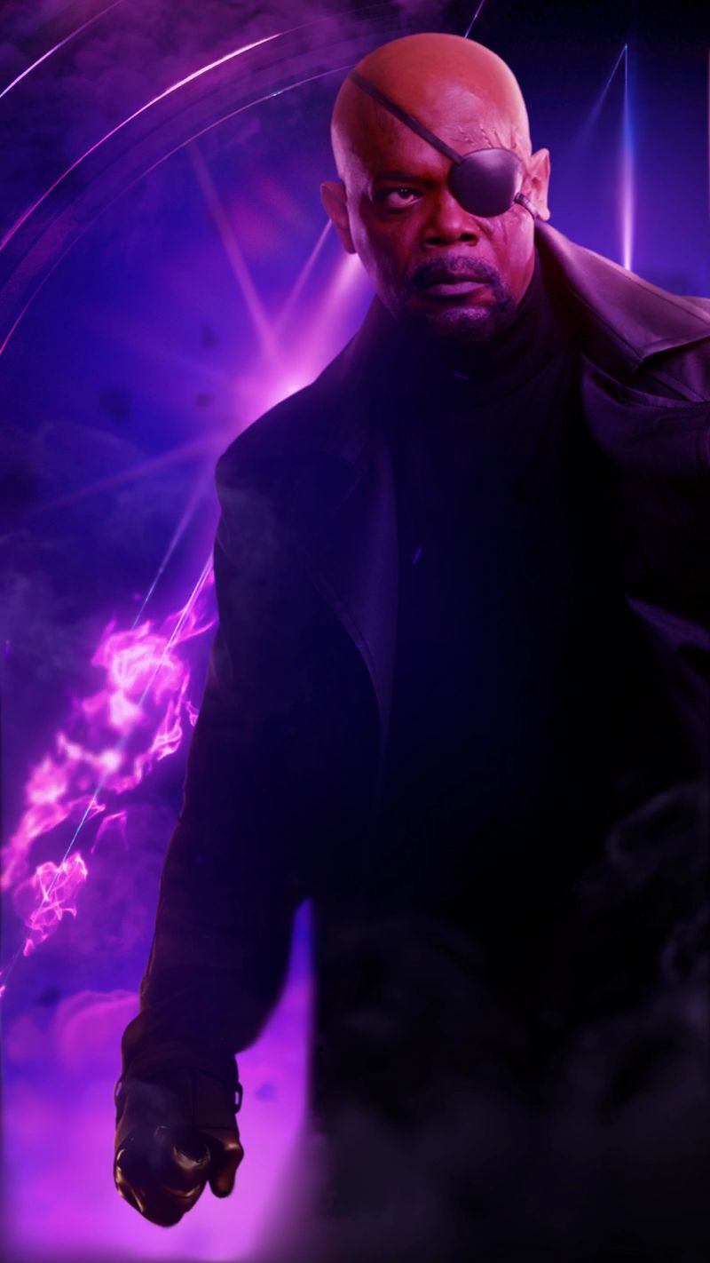 800x1422  nick Fury Wallpapers - обои Cave