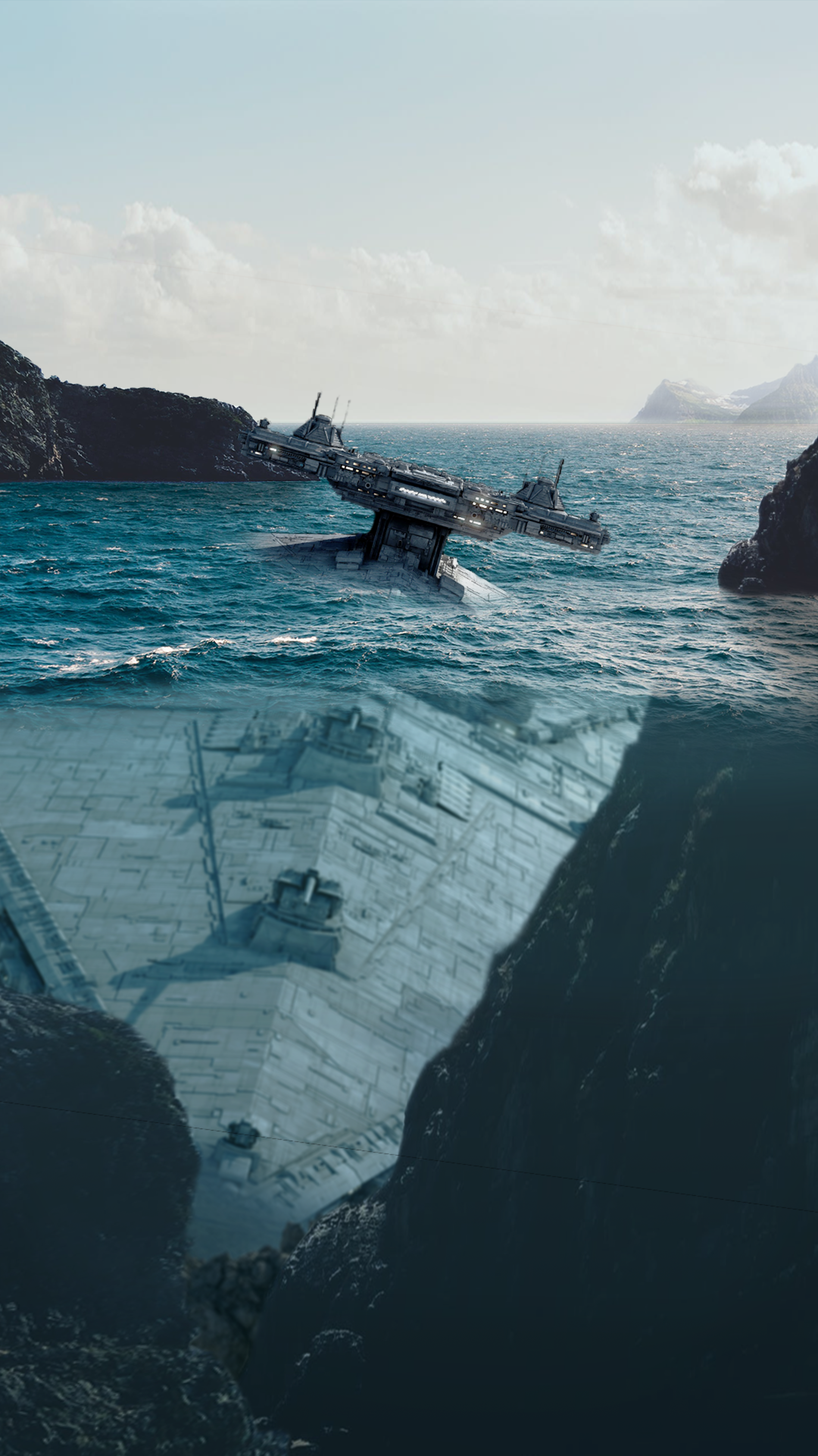 2160x3840   Пробовал делать обои для телефона. : StarWars