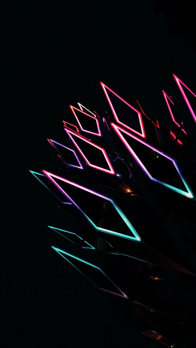 800x1420  red Rhombus neon - обои для iPhone: обои для iPhone 