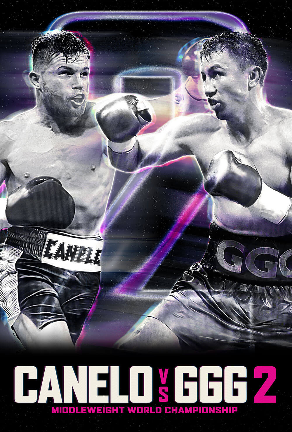 1000x1480  gennady Golovkin v Kell Brook Print | Боксерские плакаты | Gennady Golovkin