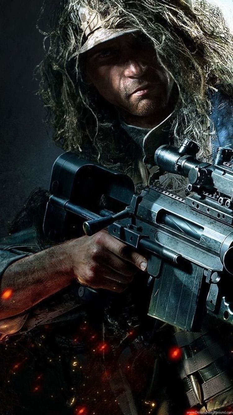 750x1333  PUBG Sniper Jungle 4K Ultra HD Mobile Wallpaper