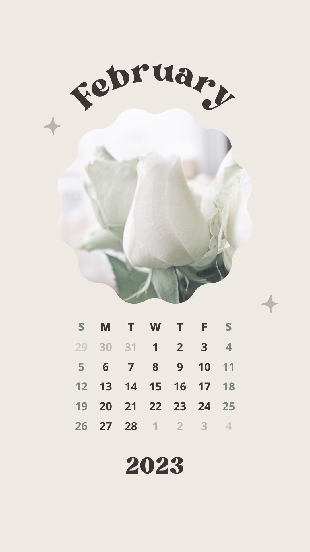 1080x1920  kalender февраль 2023 г. Niedlich ästhetisch Minimalistisch Einfach, Kalender, 2023, Minimalistisch Png und Vektor Zum Kostenlosen Calendar 2023 - Matisshse und wong zum zum kostenlosen 