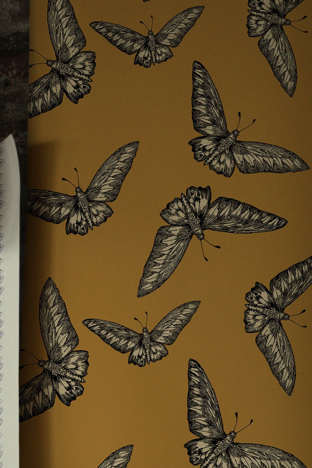 1200x1798  authentic Vintage Antique Print | Бабочка, мотыльки Смерть голода ястреба Античный хромолитограф 