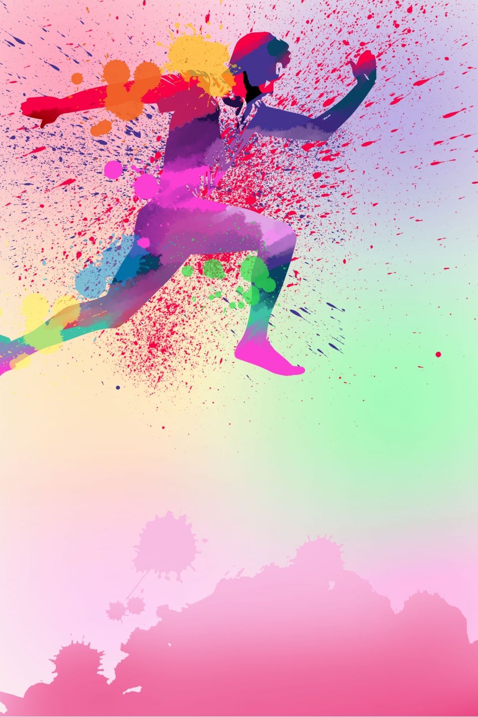 960x1440  athletics плакат фоновый материал | Современный плакат, вечеринка, игра в игре 