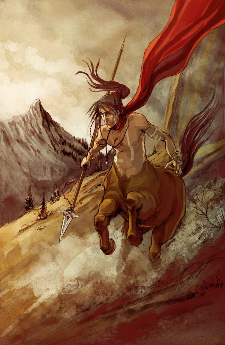 736x1126  CENCENAUR от ~ ELVIRE | Кентавр, мифические существа, волшебные существа 