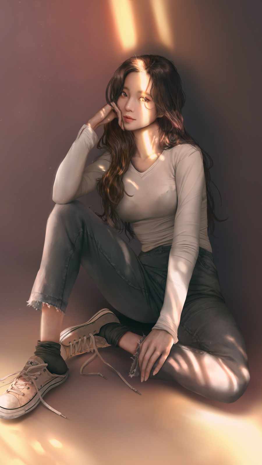 900x1600   симпатичная корейская девушка Android обои-обои для Android HD Обои на обои на обоях leg_iphoneXpaper Цветок в руках | 3264x4896 Решение обои 