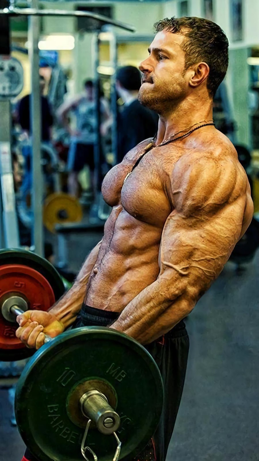 900x1600   Download Обои 938x1668 Штанга, спортзал, спорт, зеленый iPhone 8/7/6S/6 для Parallax HD фоновой фон 