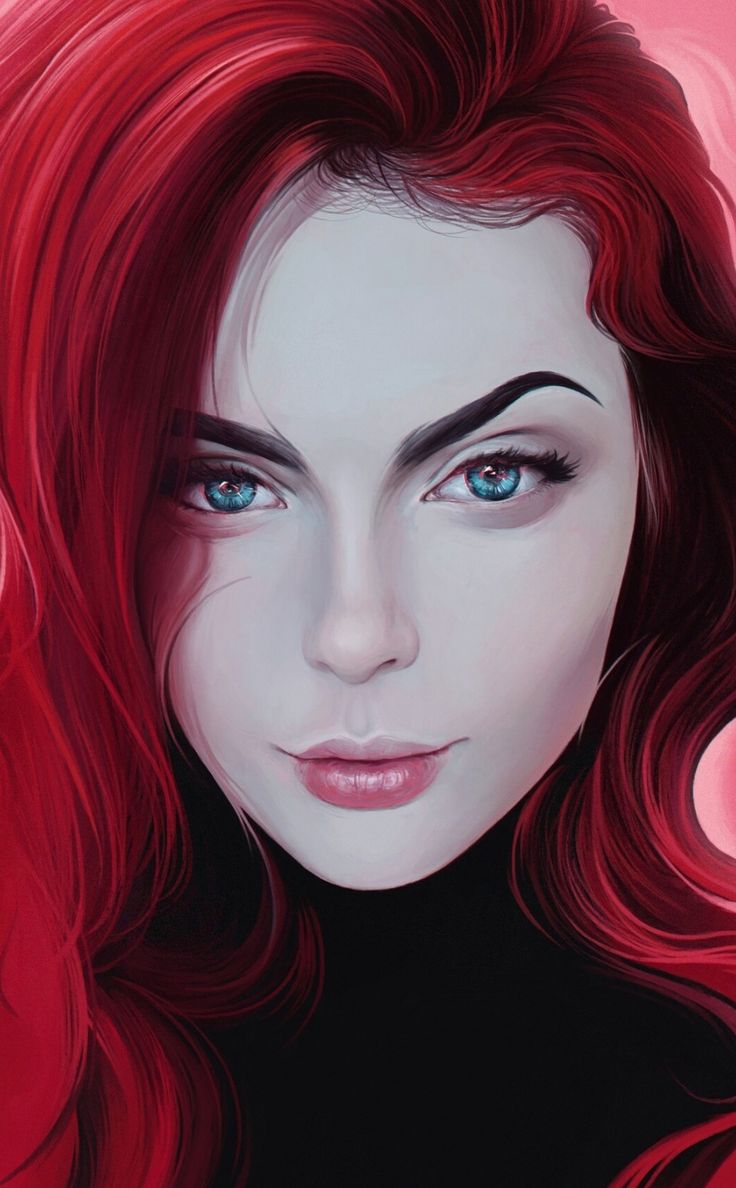 736x1188  edhead, великолепная женщина, художественные обои | Redhead Art, Fantasy Art Women, Цифровое искусство Girl