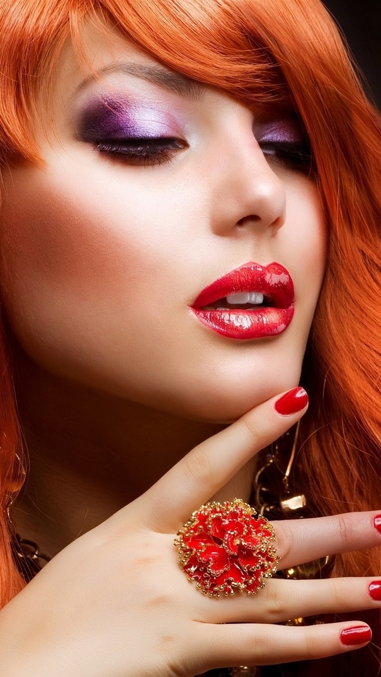 750x1334  girl Red Hair Watercolor Ultra HD Desktop Foine Fobine для 4K UHD TV: WISEDESCREEN \ U0026 Ultrawid Фотография цветущего дерева - бесплатное длинное изображение волос на unsplash